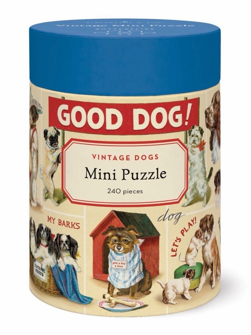 Cavallini & Co. Vintage Dogs 240 Piece Mini Puzzle NEW